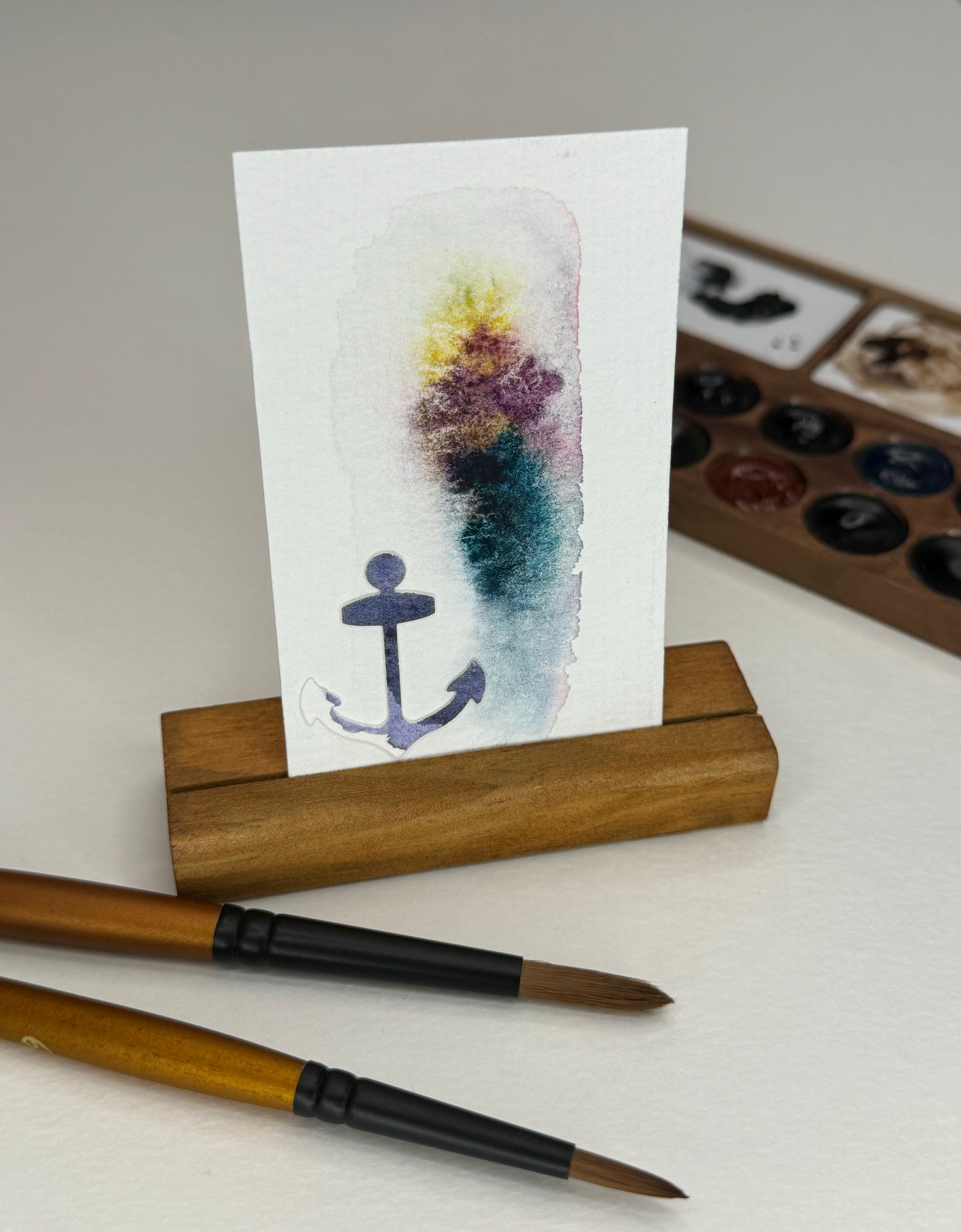 Mini Kunst 8x5cm Anker