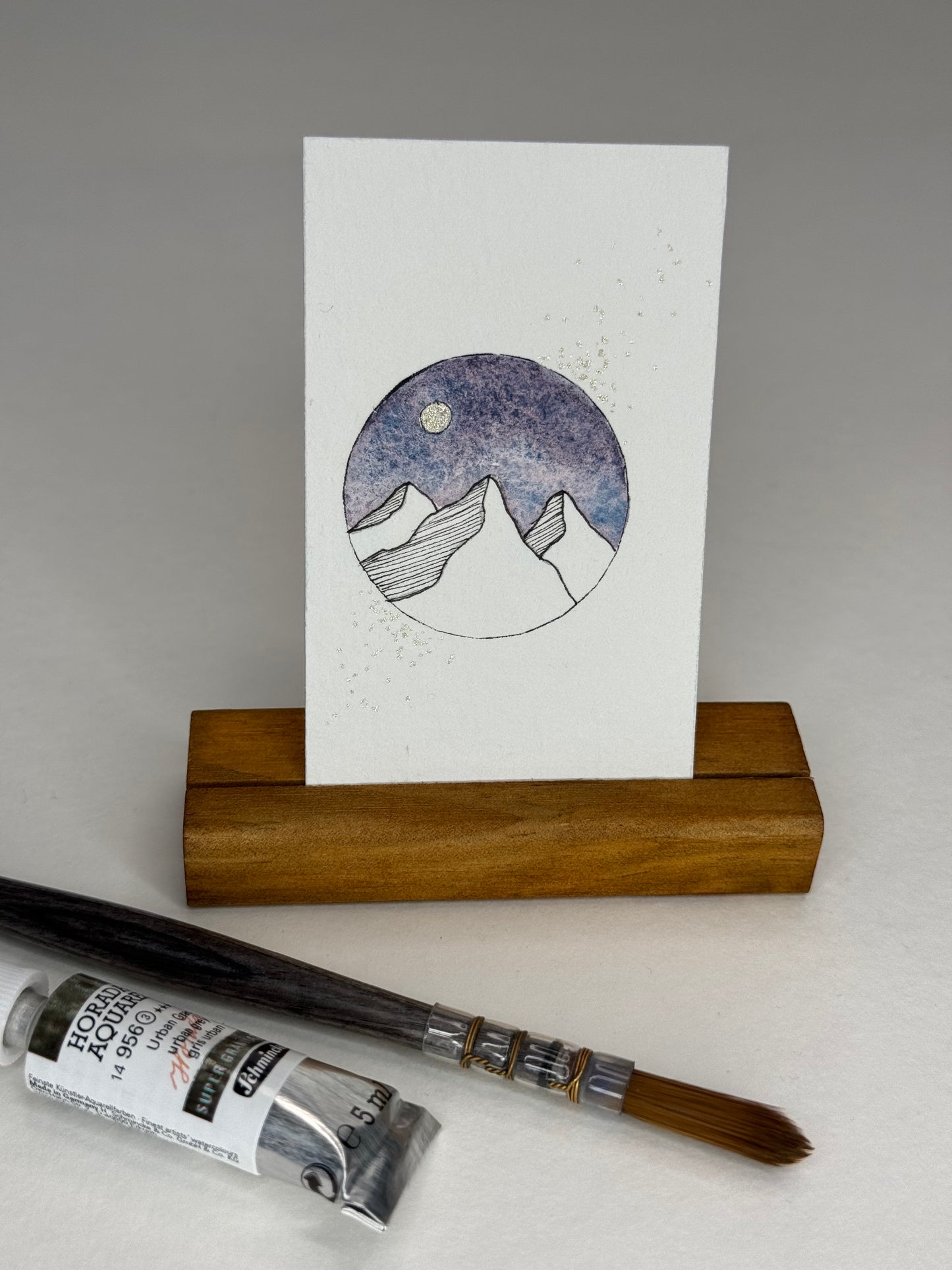 Mini Kunst 8x5cm Berge